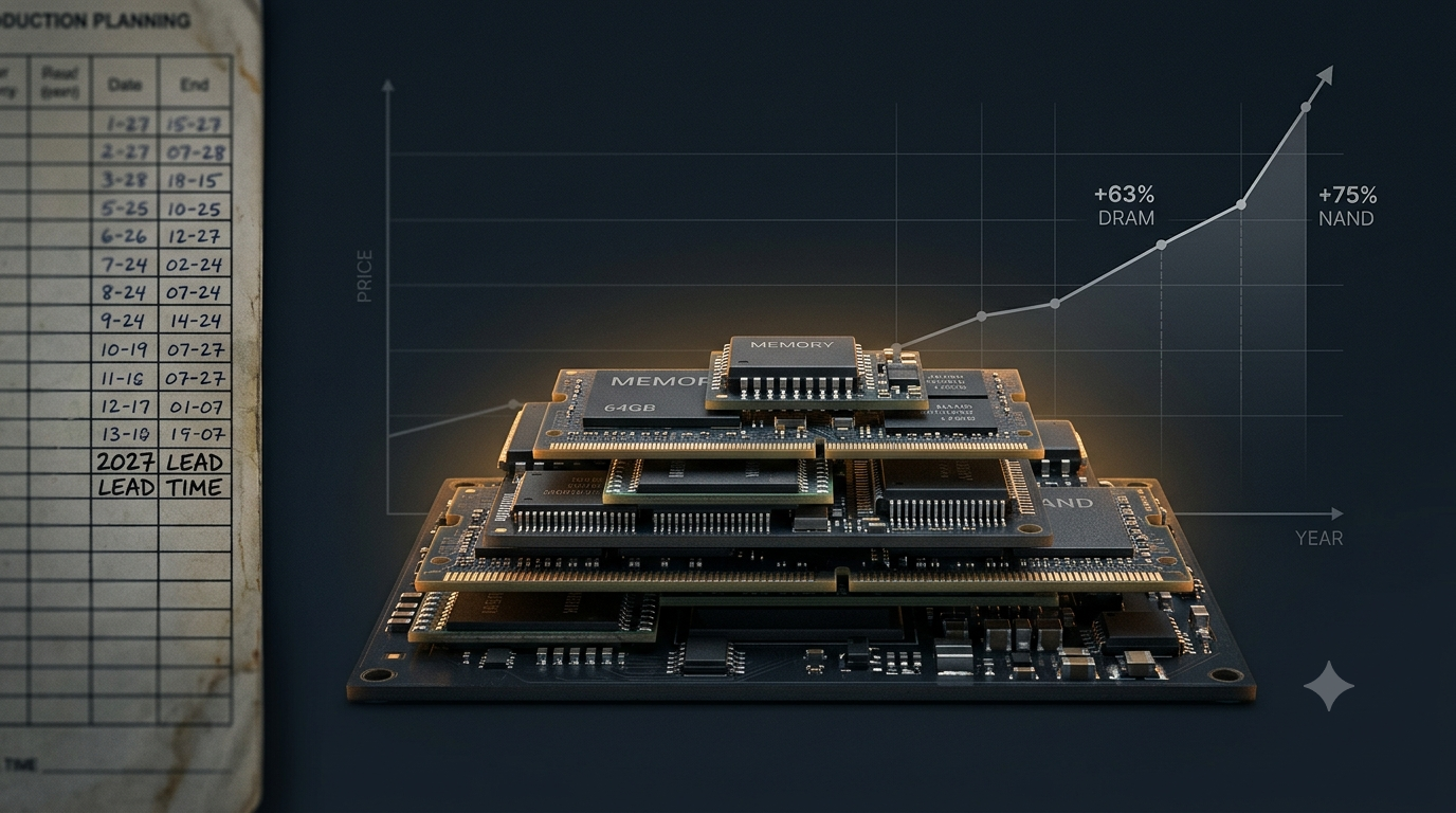 DRAM and NAND Shortage Is the Worst in 15 Years — Three Things Procurement Should Be Clear On