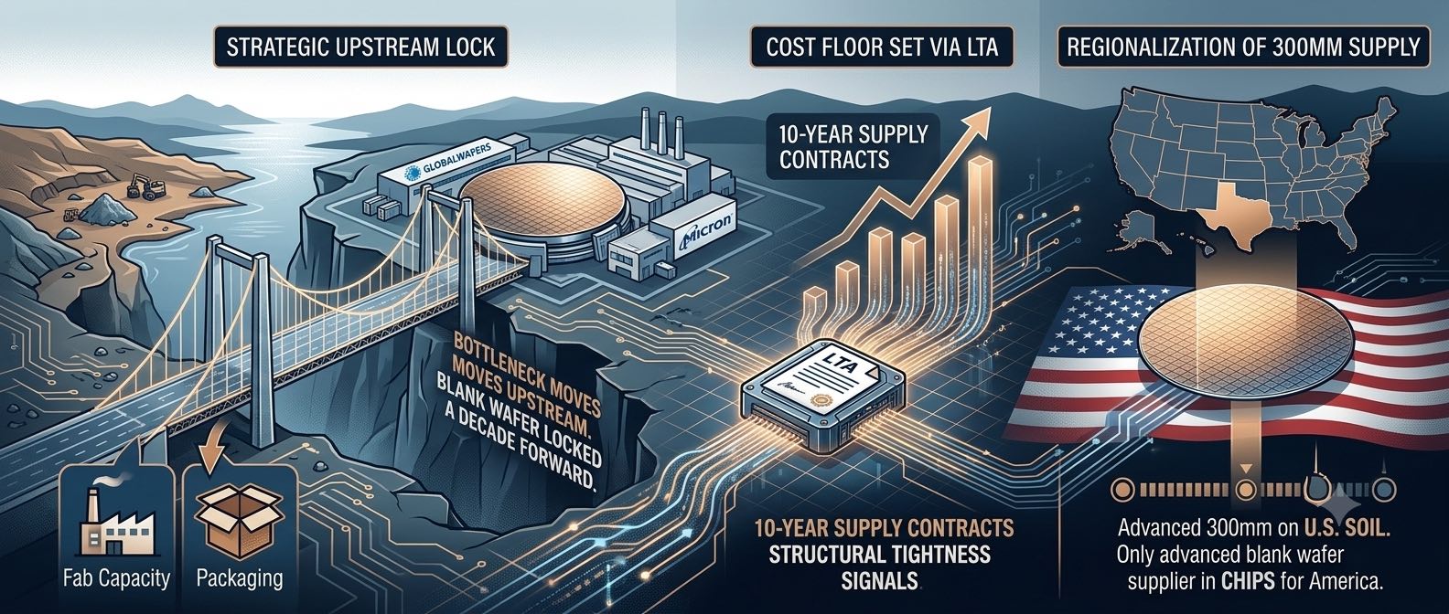Micron Just Spent Up to $3B to Lock a Decade of Silicon Wafers — and Wrote Memory Tightness Into 2027