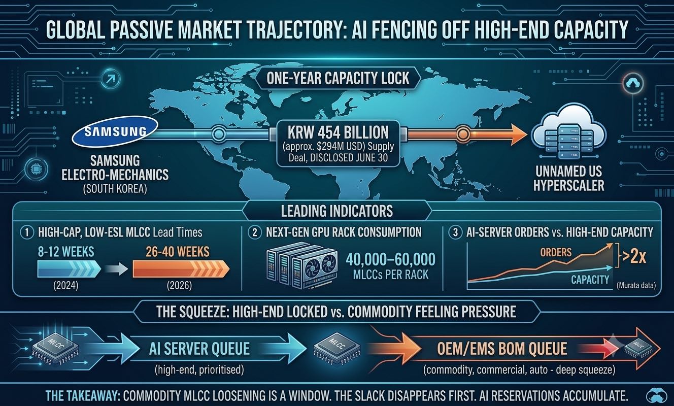 A Single $294M MLCC Long-Term Deal Just Locked Away More AI-Server Capacitor Capacity — Which Parts and Windows Spot Buyers Should Watch