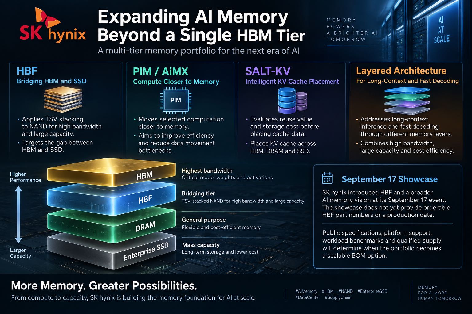 SK hynix HBF, PIM and SALT-KV Expand AI Memory From HBM Into a Tiered Inference Architecture
