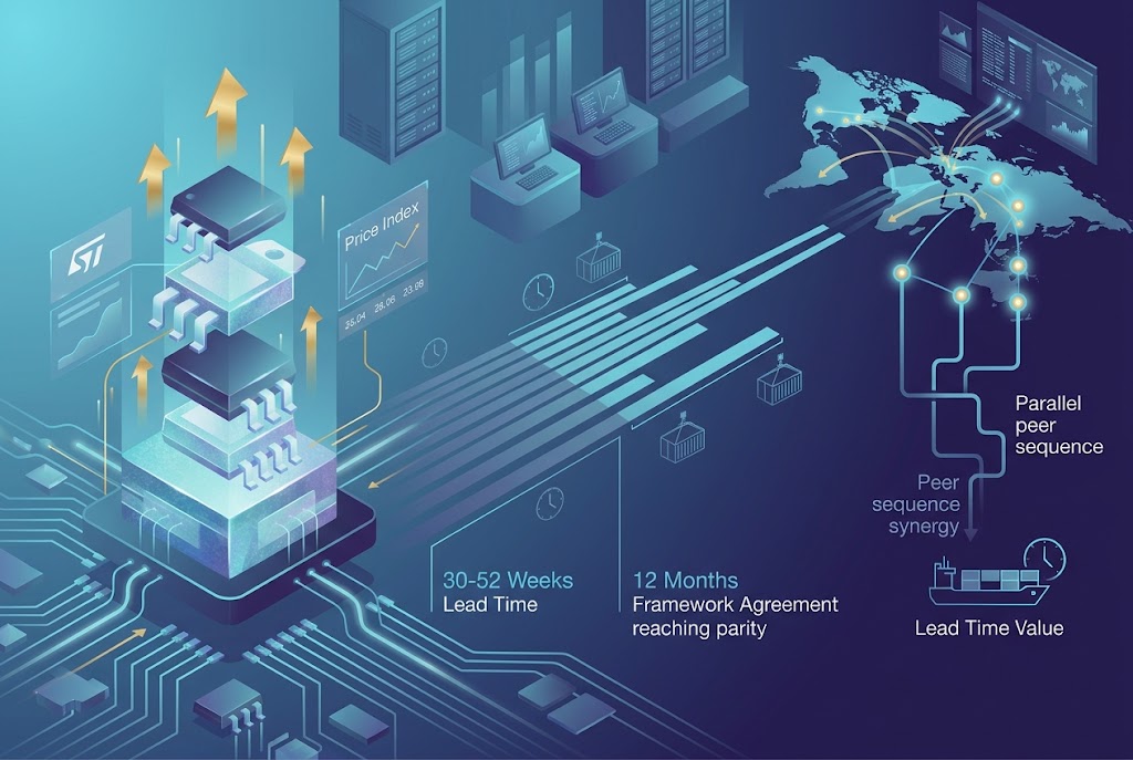 STMicroelectronics' Third 2026 Price Increase Took Effect August 23 as Power Device Lead Times Reach 52 Weeks